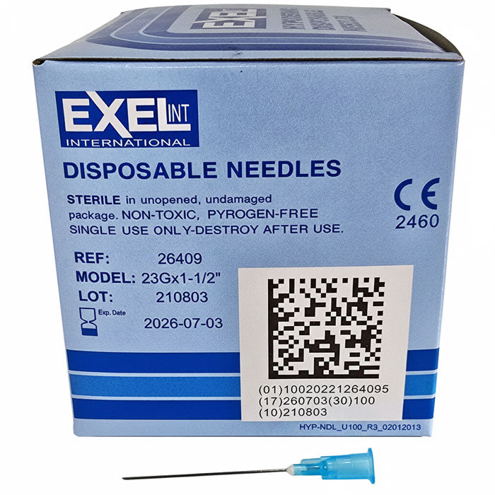 Exel 26409  23 gauge x 1 1/2" Needles