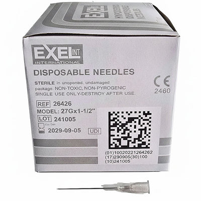 Exel 26426 27 gauge x 1 1/2 Needles
