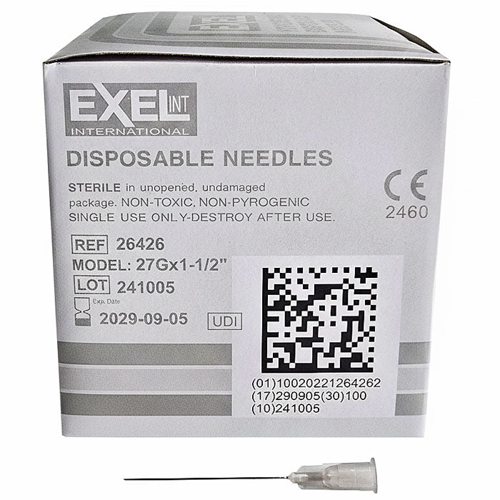 Exel 26426 27 gauge x 1 1-2 inch Needles