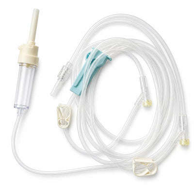 Exel IV Administration Set, 2 Y-Injection Sites, 2-Roller Clamps 105"