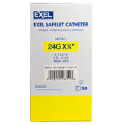 IV Catheter Needles by Exel 24 gauge x 3/4" Size