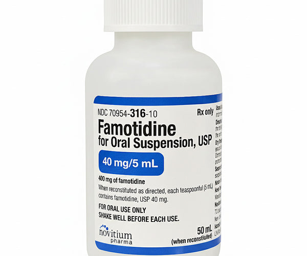 Famotidine Oral Suspension 40 mg/5 mL: Acid Reflux, GERD Relief ...