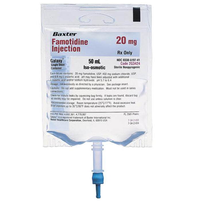Famotidine for Intravenous Injection 20mg IV Bags in Sodium Chloride 0