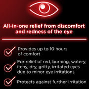 Features for Visine Red Eye Total Comfort Multi-Symptom Eye Drops