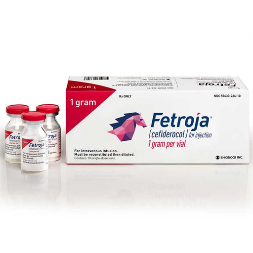 Fetroja injection Cefiderocol Sulfate Tosylate 1 gram vial, advanced antibiotic for treating severe bacterial infections efficiently.