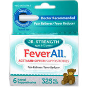 Feverall Acetaminophen 325mg Pain Relief Suppositories