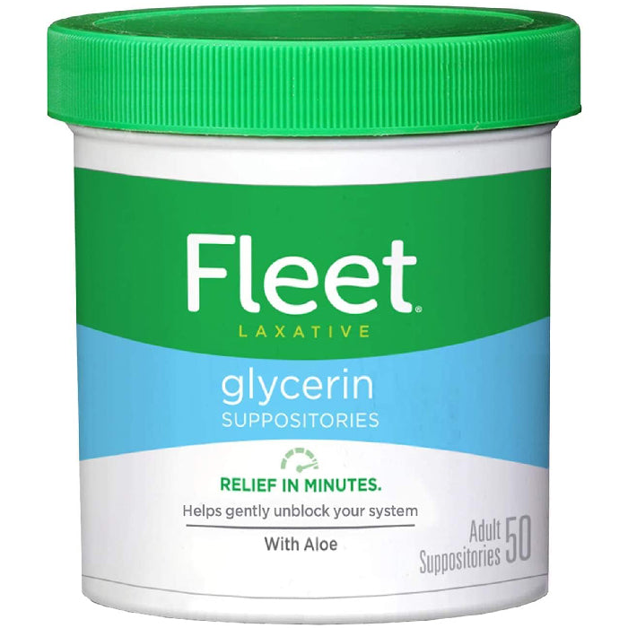 C.B. Fleet Company Fleet Glycerin Suppositories for Adults 50 Count Jar | Buy at Mountainside Medical Equipment 1-888-687-4334