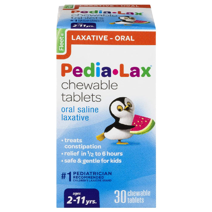 Buy C.B. Fleet Company Fleet Pedia Lax Chewable Tablets for Kids Watermelon Flavor 30 Count  online at Mountainside Medical Equipment