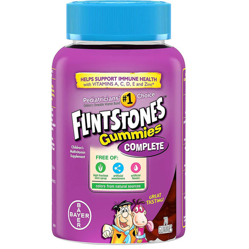 Flintstones Complete Multivitamin Supplement Gummies For Children 70 Count