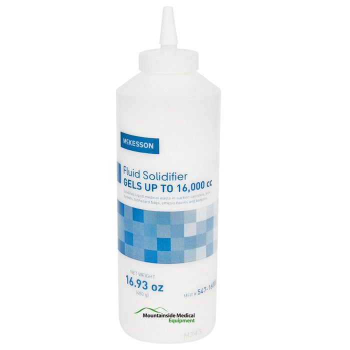 Water Solidifiers Fluid Solidifier for Infectious Biohazardous Fluids, Bottle 16 oz ...