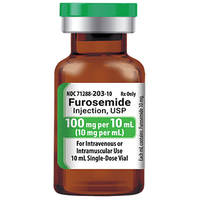Furosemide for Injection 100mg Per 10 mL, 25/Tray - Meitheal Pharmaceu ...