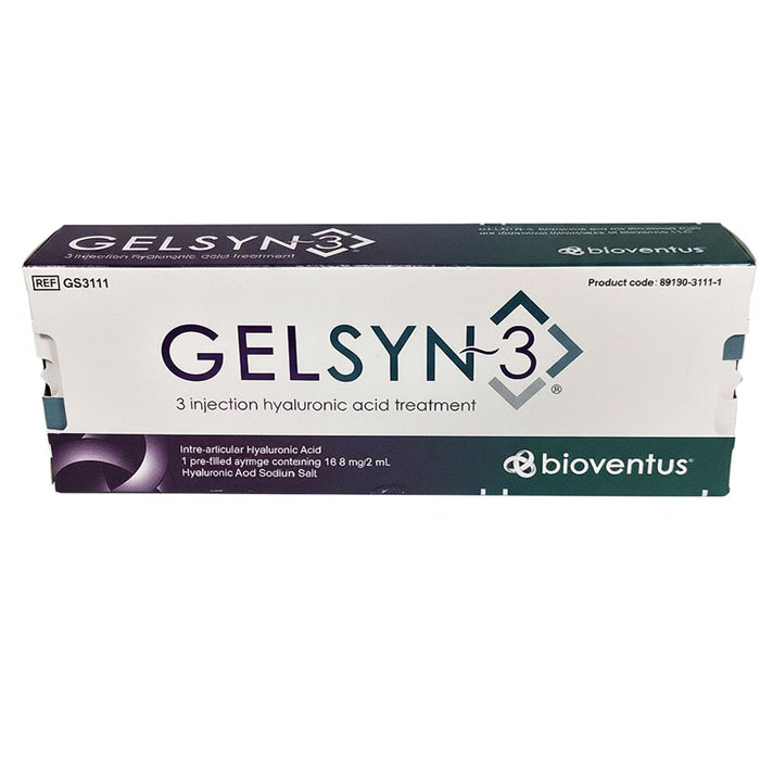 Gelsyn-3 Injection Syringes Bioventus GS3111. Hyaluronic Acid Knee Injection Treatments.