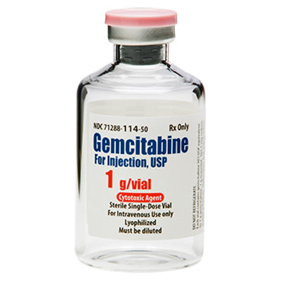 Gemcitabine injection 1 gram Single Dose Glass Vial 50 mL ...