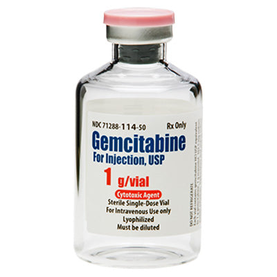 Gemcitabine injection 1 gram Single Dose Glass Vial 50 mL