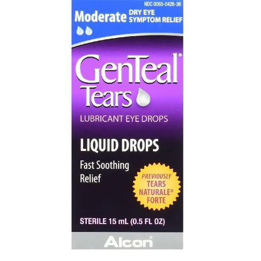 Buy Alcon Vision Care GenTeal Tears Lubricant Eye Drops for Moderate Dry Eye Relief 15 mL  online at Mountainside Medical Equipment