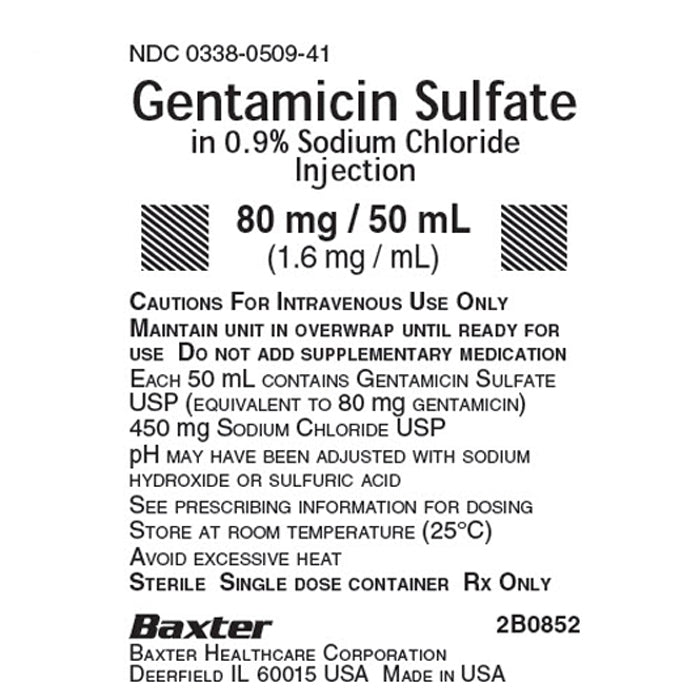 Mountainside Medical Equipment | Antibiotic, Antibiotic IV Solution, doctor-only, Gentamicin Sulfate, Iv Bags, iv fluid, Iv Solution, Sodium Chloride, Sodium Chloride 0.9