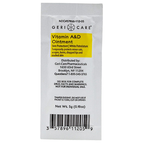 Geri-Care Vitamin A and D Ointment Packets 144 Count