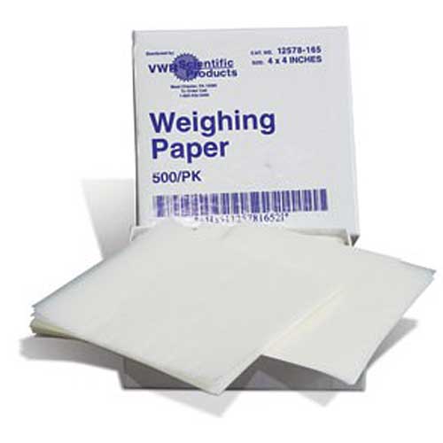 Glassine Weighing Paper 4 x 4 500/Pack Default Title