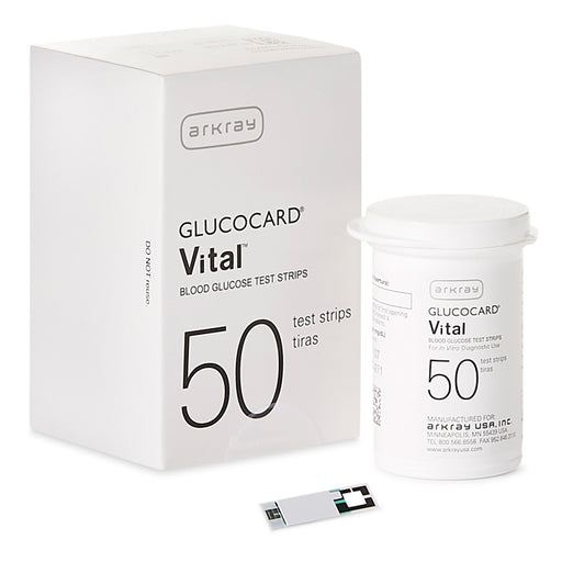 Glucocard Vital Blood Glucose Test Strips 50 Count by Arkray