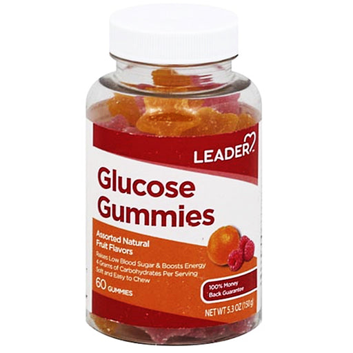 Buy Leader Glucose Gummies Assorted Fruit Flavors, 60/Count  online at Mountainside Medical Equipment