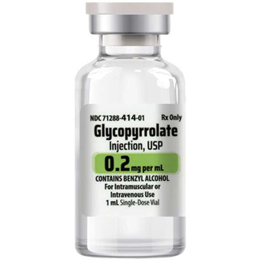 Glycopyrrolate for Injection 0.2 mg per 1 mL Single-Dose Vial 1 mL 