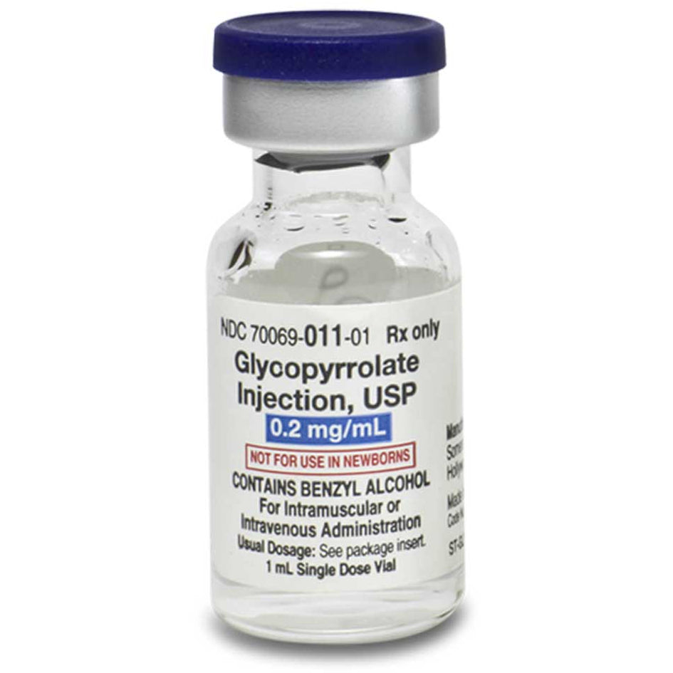 Glycopyrrolate for Injection by Somerset Pharma — Mountainside Medical ...