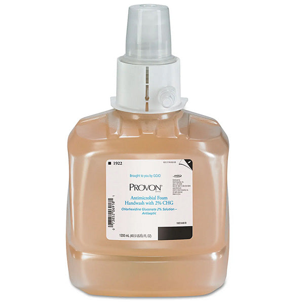Provon Antimicrobial Foam Handwash Dispenser Refill Bottles, Fragrance-Free, 1,200 mL, 2/Case