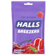 Halls Breezers Cough Drops with Cool Berry Flavor 25/Bag