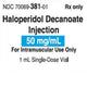 Haloperidol Decanoate Injection 50 mg Single Dose Vial- Somerset