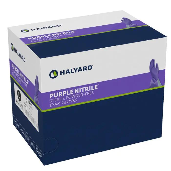 Halyard Sterile Purple Nitrile Gloves