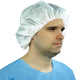 Halyard Tri-Layer Bouffant Caps, Breathable, Fluid Repellent, 3-layer SMS Fabric, Large 100/Case