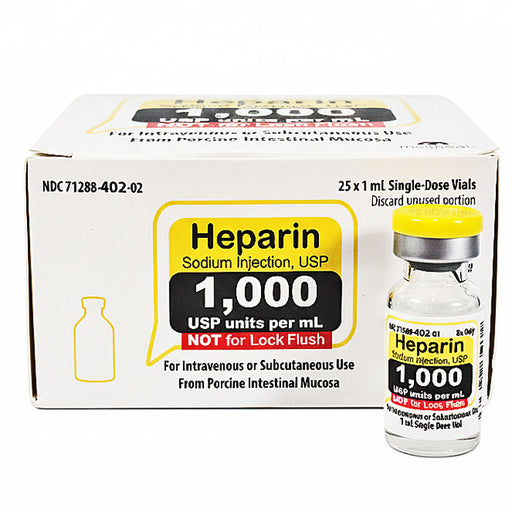 Heparin Sodium Injection 1000 Units by Meitheal Pharmaceuticals