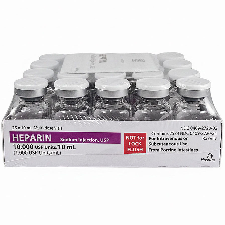 Heparin Sodium Injection 10000 Multiple-Dose Vials Pfizer Injectables ...