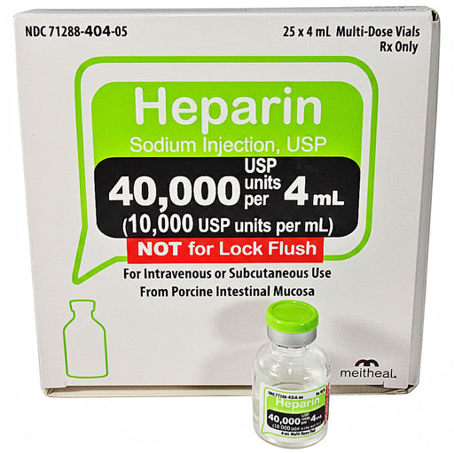 Heparin Sodium Injection 40000 Units Per 4 mL Multiple Dose Vials