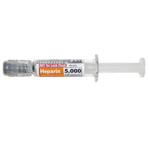 Heparin Sodium Injection Prefilled Syringes 5000 Units Per 1 mL by Hikma
