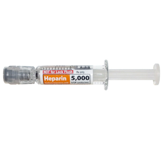 Heparin Sodium Injection Prefilled Syringes by Hikma — Mountainside Medical