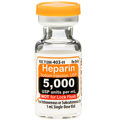 Heparin Sodium Injection USP 5000 Units Per 1 mL
