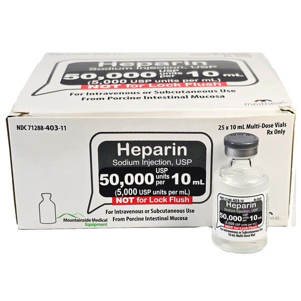 Usp Rse Vials Heparin Sodium Injection USP 50000 Units Per 4 mL — Mountainside Medical