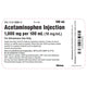 IV Bags, Acetaminophen Intravenous Solution for Injection 100 mg  10/Case (Rx)