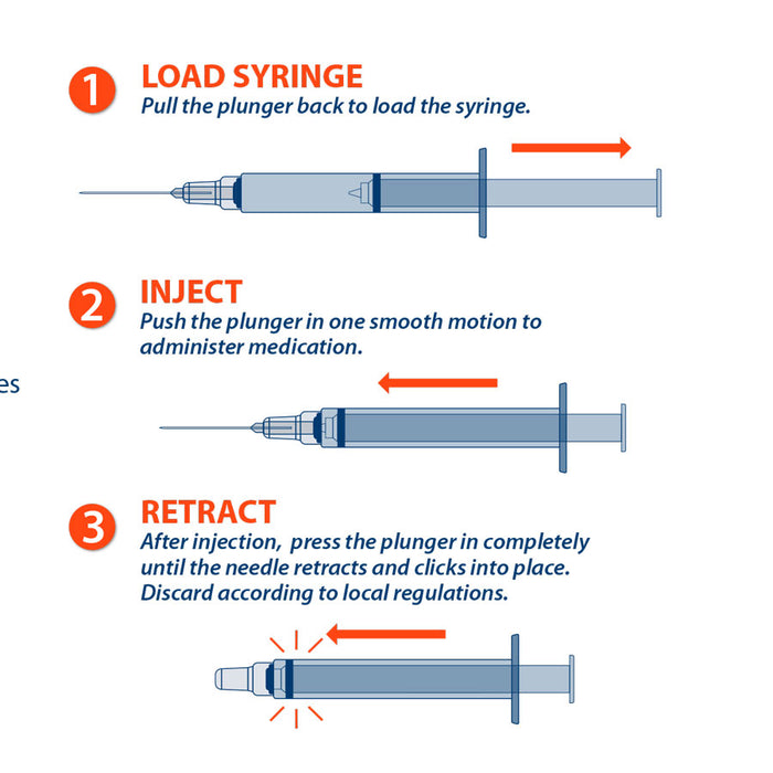 Easy Syringe Injection EasyTouch Retractable Insulin Syringes | Mountainside Medical
