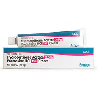 Hydrocortisone Acetate 2.5% and Pramoxine HCl Cream 1% 1 ounce Tube 2 ounce Tube