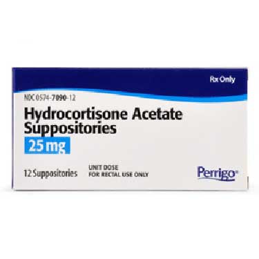 Hydrocortisone Acetate Suppositories 25mg
