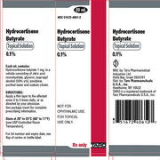 Hydrocortisone Butyrate 0.1% Solution 20 mL (RX) Default Title