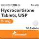 Hydrocortisone Tablets 5 mg by Amneal Pharmaceuticals 50 Count (RX)