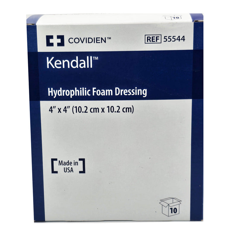 Hydrophilic Foam Wound Dressing, Non-Adhesive without Border, 4" X 4" Hydrophilic Foam Wound Dressing, Non-Adhesive without Border, 4" X 4"