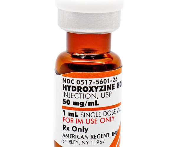 Hydroxyzine HCL Injection 50 mg Single Dose Vial 1 mL — Mountainside ...
