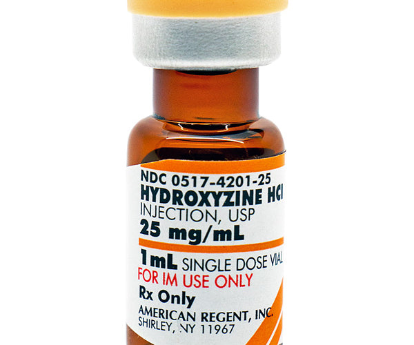 Hydroxyzine HCL Injection 25 mg Single Dose Vial 1 mL — Mountainside ...