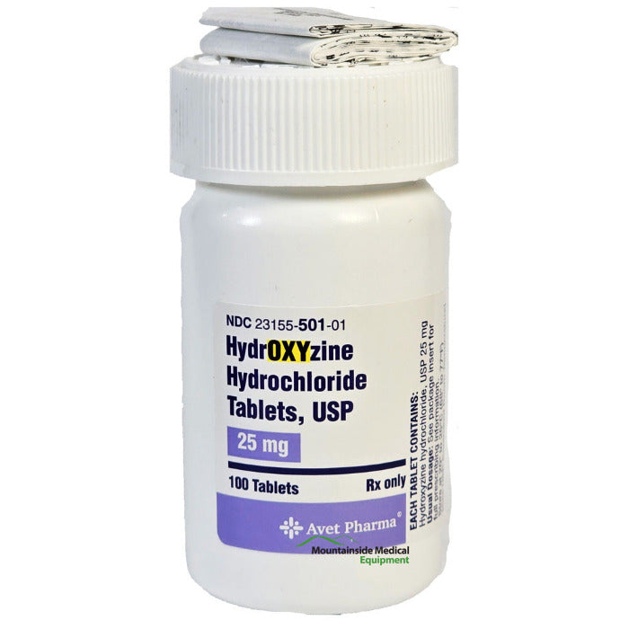 Hydroxyzine Hydrochloride 25 mg Tablets by Avet Pharma
