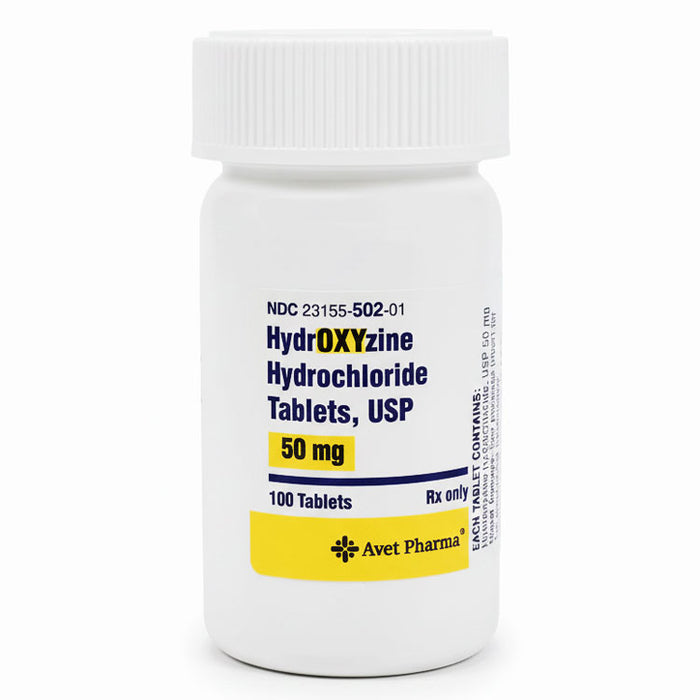 Hydroxyzine Hydrochloride Tablets 50 mg Avet Pharmaceuticals