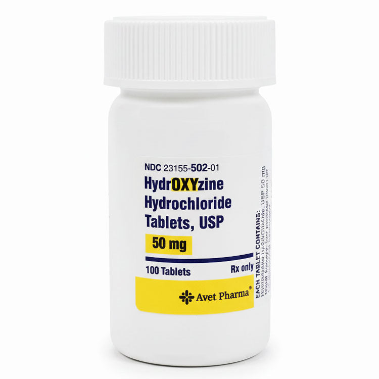 Hydroxyzine Hydrochloride Tablets 50 mg Avet Pharmaceuticals